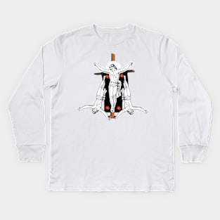 Jesus on the cross Kids Long Sleeve T-Shirt